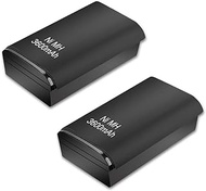 ActZone 2pcs 3600mAh Rechargeable Ni-MH Battery Replacement for Xbox 360 Wireless Controller