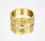 金幣戒指阿爾及利亞 10 第納爾 1979-1981 18k 鍍金戒指硬幣戒指禮物