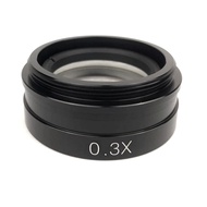 【No-profit】 0.5X / 2.0X / 0.3X Barlow Auxiliary Objective Glass Lens For 10A 180X 300X C-MOUNT Lens 