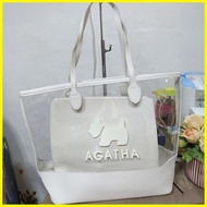 ☃ ◷ ◪ Agatha Paris PVC Tote Bag with Pouch