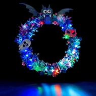 Colorful Led Light Kit Compatible with Lego Halloween Wreath, Decorative Lighting Kit for Lego 40825