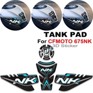 For CFMOTO 675NK 675 NK 2024 2025 Motorcycle 3D Fuel Tank Pad Sticker Gas Cap Protection Decals Wate