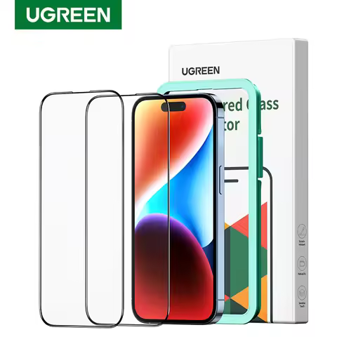 UGREEN for iPhone 15 11 12 13 14 Pro Max Glass Screen Protector for iPhone 14 Plus Tempered Glass fo