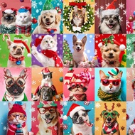 2023 Christmas puzzle Mystery Box 18 Pieces puzzle Christmas puzzle 24 Boxes Children Paper puzzle