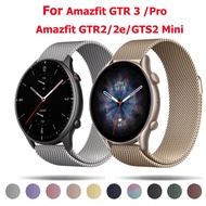 Magnetic Metal Smart Watch Strap For Amazfit GTR 3/Pro Milanese Loop for Amazfit GTR 2/2e/2esim Replacementband