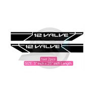 (Ready Stock) S1172# 12 VALVE Side Body Car Sticker for Iswara , saga