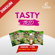Coastal Dim Sum - Tasty Trio - Dim Sum - 3 Dim Sum + 1 Sos Chili Garlic Thai