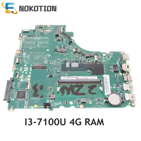 NOKOTION for LENOVO Ideapad V310-15ISK Laptop motherboard SR2ZW I3-7100U 4G RAM DA0LV6MB6F0 5B20M276