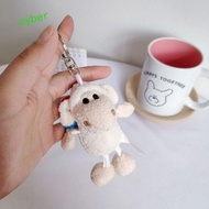 CYBERLINX Alpaca Plush Keychain Small Gift Handmade Animal Keyring Bag Decoration Alpaca Keychain Pl