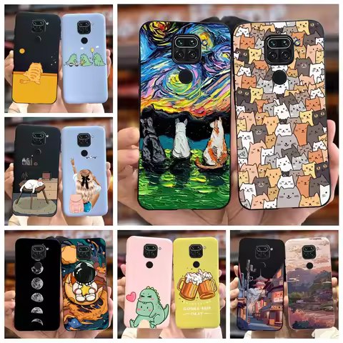 For Xiaomi Redmi Note 9 Case Cute Fashion Candy Painted Cover Soft TPU Phone Case For Redmi Note 9 P
