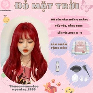 OXY Sun Red, Rose Red Hair Dye At Home With Oxygen Dye And 7 Dye Support Items
