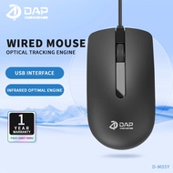 DAP D-M05Y Mouse Wired Usb 150cm - 1 Year Warranty