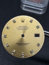 Rolex 勞力士 Datejust  原裝鑽石金色面盤 適合16013  16018 16233 16238 16203 16238 (3035, 3135 機芯)