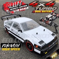 [TURBO 70KM/H]FEO 1:10 RC CAR DRIFT 4WD High Speed Racing Car 43CM Vehicle Rc Drift Car Rc Car 2.4G 