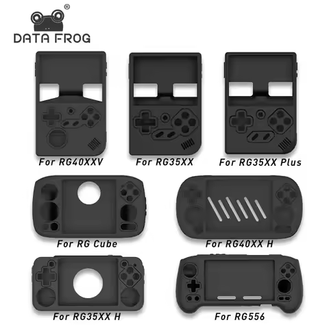 DATA FROG Soft Silicone Protector Case For Anbernic RG556 RG35XX RG40XX H RG40XX V RG Cube Handheld 