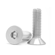 304 Stainless Steel American/Imperial Threads Hex Socket Screw UNC/BWS Flat Countersunk Hexagon Sock