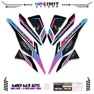 STRIPING YAMAHA MIO M3 125 MOTIF 28 STICKER DECALS YAMAHA MIO I 125 VARIATION OF STICKERS MIO M3/S/Z