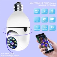 CCTV IP Camera 1080P E27 Wireless Dual Light IR Sensor Monitor Dari Hp