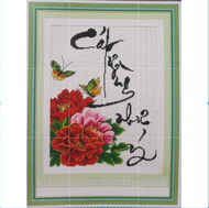 Tranh Thêu Chữ Thập Cát Tường Như Ý IST066 (KHÁCH TỰ THÊU) KT41X52CM