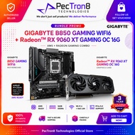 GIGABYTE B850 GAMING WIFI6 AM5 DDR5 Motherboard + Radeon RX 9060 XT GAMING OC 16G GPU Bundle