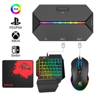 G6L Converter Mechanical Keyboard Set for Switch XboxPS4 5 Console Gamepad Usb Keyboards and Mouse C