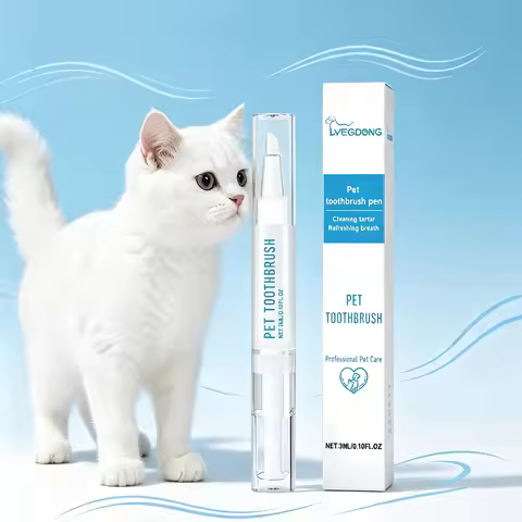 Yegbong 3ml New Edition Pet Toothbrush Gentle Care Tooth Cleaning Pen For Dogs Cats Fresh Breath Den