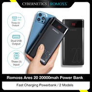 Romoss Ares 20 20000mah 3 Input High Capacity Easy to Fit Dual USB Output Powerbank