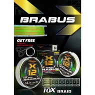 PE. BLOOD 10X BRAID BRABUS X12 (Color MULTICOLOR) braided line x12