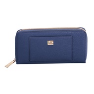 Guy Laroche กระเป๋าสตางค์แบบยาว ซิปรอบ รุ่น MILDLY - สีกรมท่า (AGP0683ZS5NBL)