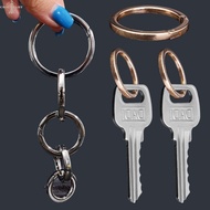 2Pcs 16-38mm Round Metal Spring Buckle - Minimalist Detachable Keyring - Zinc Alloy - Durable Ultra-
