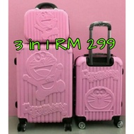 Doremon Travel Luggage Big Stripe Ultralight Luggage Hello Kitty Travel Luggage