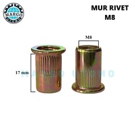 Rivet Nut Flat Iron Rivet Nut/ M8