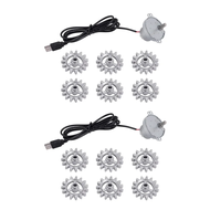 {UU61} B23B 2 Set Automatic Rotisserie Grill Tools Metal BBQ Rotary Frame Gear With USB Cable Motor 