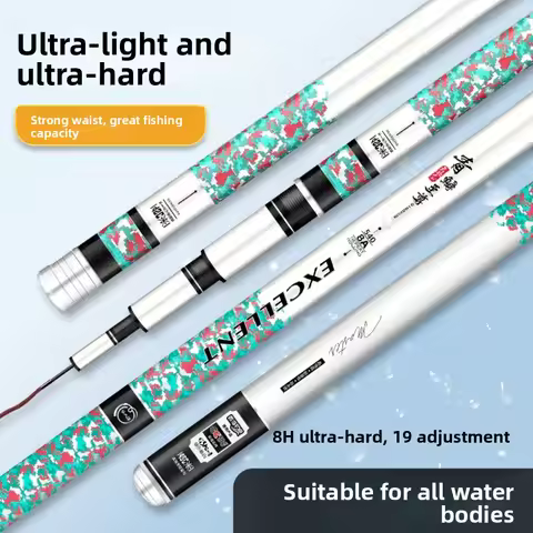 Super Hard 9 Tuning 8H Carp Fiing Rod 3/3.3/4.5 Meters Taiwan Fiing Rod Ultra Light Carbon Fiber Fii