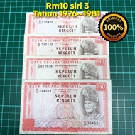 A925 Rm10 siri 3 duit kertas lama Rm10 lama barang lama barang antik Rm10 lama