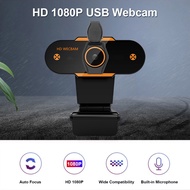 1080P HD Set Computer PC Webcam with Microphone Online Video USB 2.0 Web Camera for Household Computer Accessories