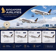 16cm Singapore Airbus A380 A350 Boeing B777 Diecast Aircraft Model Alloy Airplane Collectible Educat