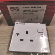 *1pc* UMS 2913A-R1/SP2913A / 2913A /13A 250V ONE GANG SWITCHED SOCKET OUTLET / WALL SOCKET/13A SOCKE