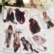 波西米亞狂想曲人物貼紙 - 白色印刷 PET（philip's store）