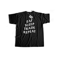 EAT SLEEP TRADE REPEAT Tshirt By Traderpreneur - Tshirt Forex / Tshirt Trader / Baju Forex / Trader 
