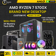 [ AMD RYZEN 7 5700X GAMING PC BUILD - HELIOS ] Custom RGB Desktop | Nvidia RTX GTX Graphics Card | R