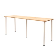 โต๊ะคอมพิวเตอร์ โต๊ะทำงาน โต๊ะออฟฟิศ หนา 3 cm. กว้าง 60 cm. ยาว 180 - 200cm. ไม้พาราแท้ พร้อมขา IKEA โดนน้ำได้ไม่พอง