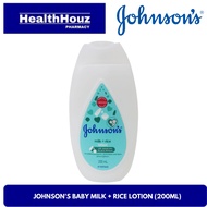 Johnson's Baby Milk + Rice Lotion (200ml)