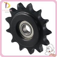DIACHASG Chain Idler Sprocket, C45 Carbon Steel 10mm Bore 1/2" Pitch Convex Idler Gear, with Insert 