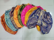 โจงกระเบนเด็ก ชุดไทยเด็ก กางเกง โจงกระเบนสำเร็จรูป ผลิตจากผ้าตาดทอง ราคาถูก