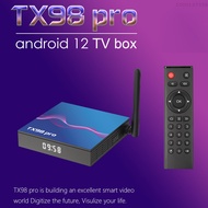 TX98 pro Android 12.0 Smart TV Box Allwinner H618 Quad-core 4K Media Player AV1 H.265 VP9 Decording 2.4G&amp;5G Dual Band WiFi BT5.0 Digital Display with Remote Control 32/64GB(optional)
