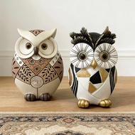 Light Luxury Resin Owl Living Room Desktop Exhibition Hall Entrance Decoration Home Statue Decoratio