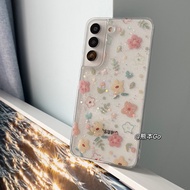 Cute and fresh small flower glitter powder for Samsung S23 ultra S23 PLUS S22 S21 ultra S21 FE S20 FE S20ultra Note20 NOTE20 ultra case