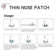 [BF] Disposable Transparent Invisible Thin Nose Stiers For Nose Face Skincare Beauty Ultra Thin Pape