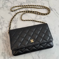 Chanel黑荔枝金雙C WOC 超經典🫶🫶